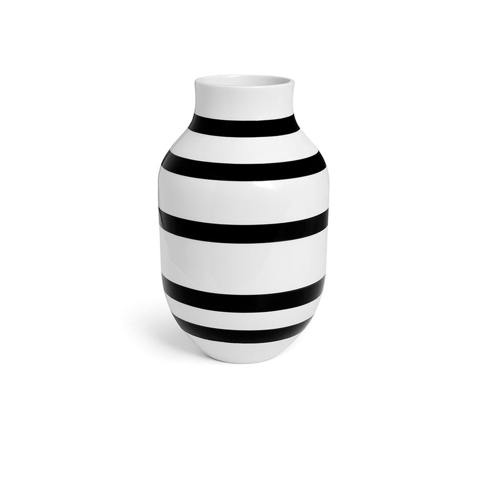 Kähler Vase Omaggio, 31 cm, schwarz