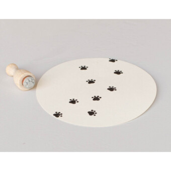Perlenfischer Stempel Tatze