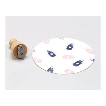 Perlenfischer Stempel Babyflasche