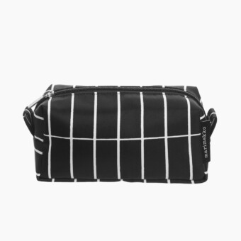 Marimekko Necessaire Tiise Pieni Tiiliskivi, schwarz-weiss