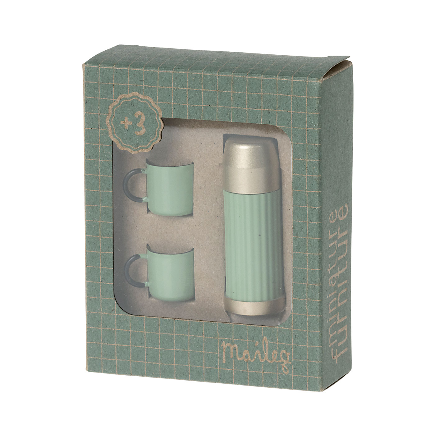 Maileg Thermoskanne und Becher für Mäuse, mint – Bild 2