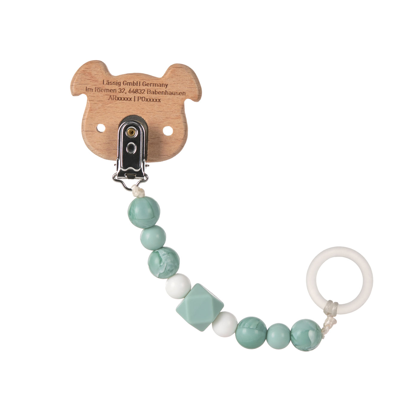 LÄSSIG Schnullerkette "Hund" – Bild 3