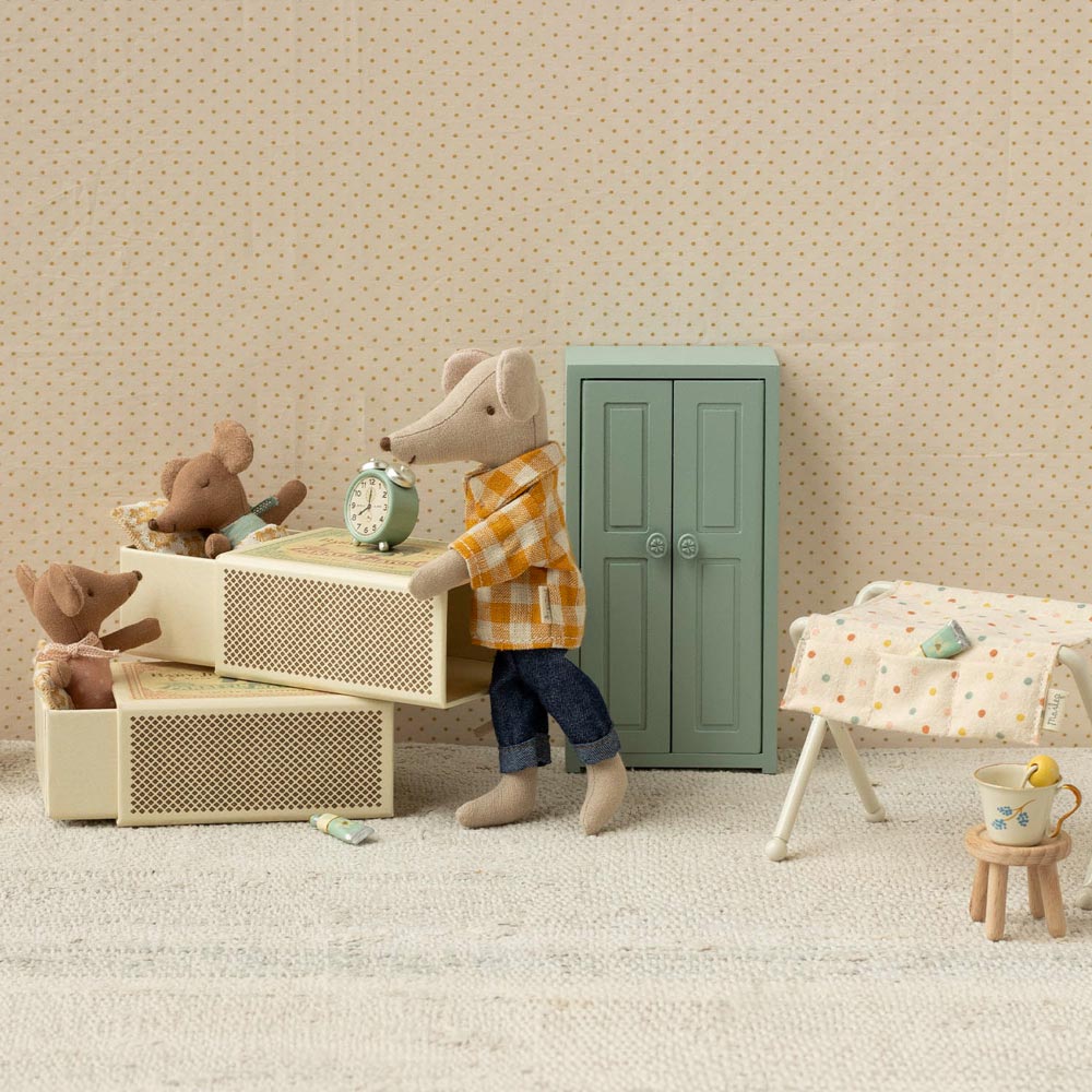 Maileg schläfrige Babymaus in Zündholzschachtel, rosa – Bild 4