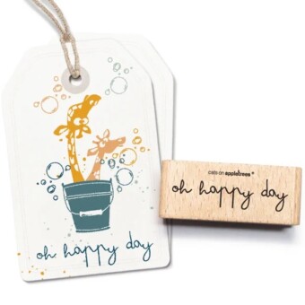 Cats on Appletrees Stempel Oh happy day 2