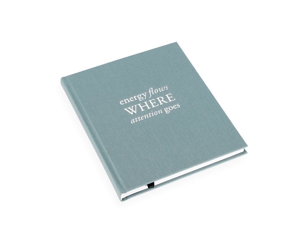 Bookbinders Design Notizbuch Energy flows, Dusty Green