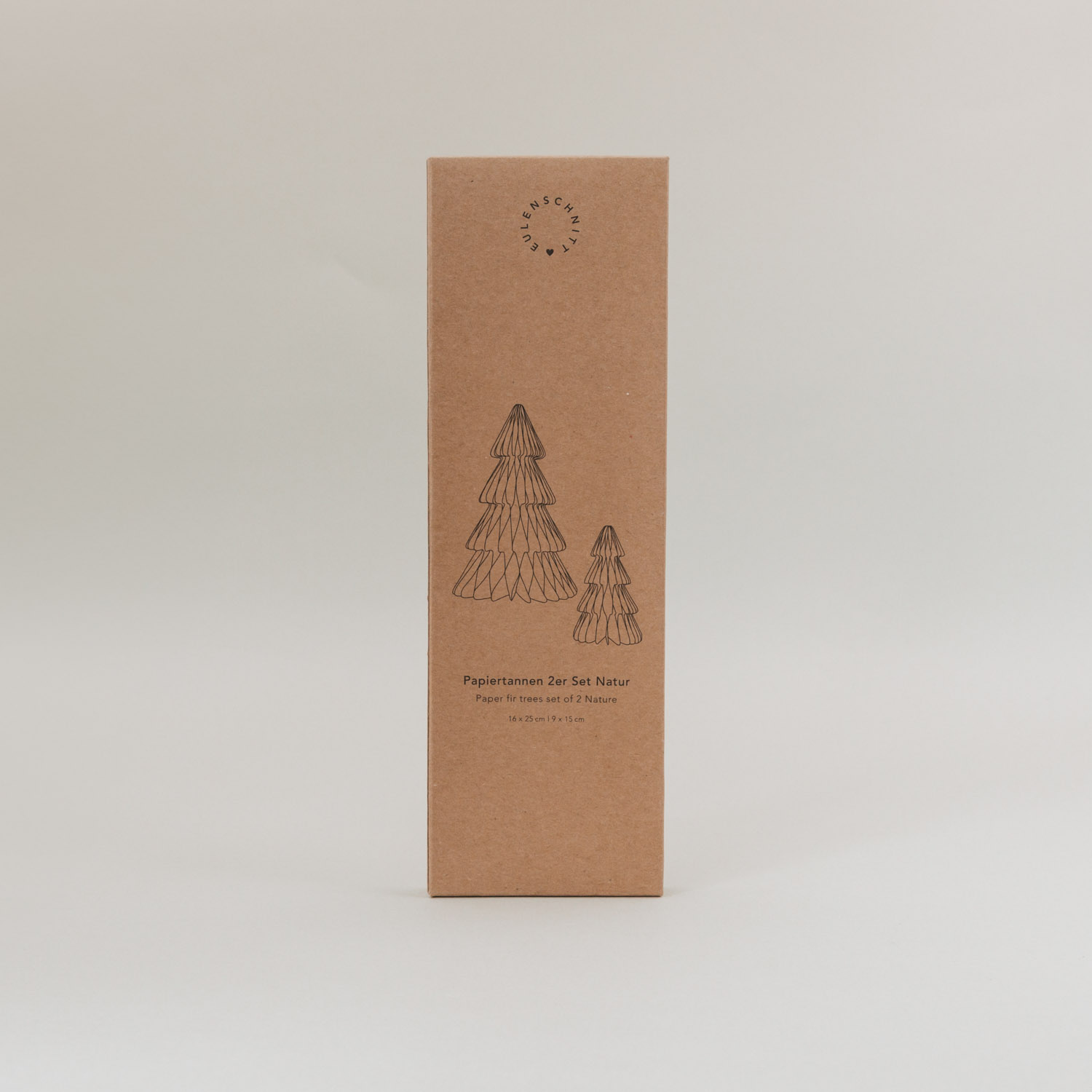 Eulenschnitt Papiertanne, weiss, 2er Set – Bild 6