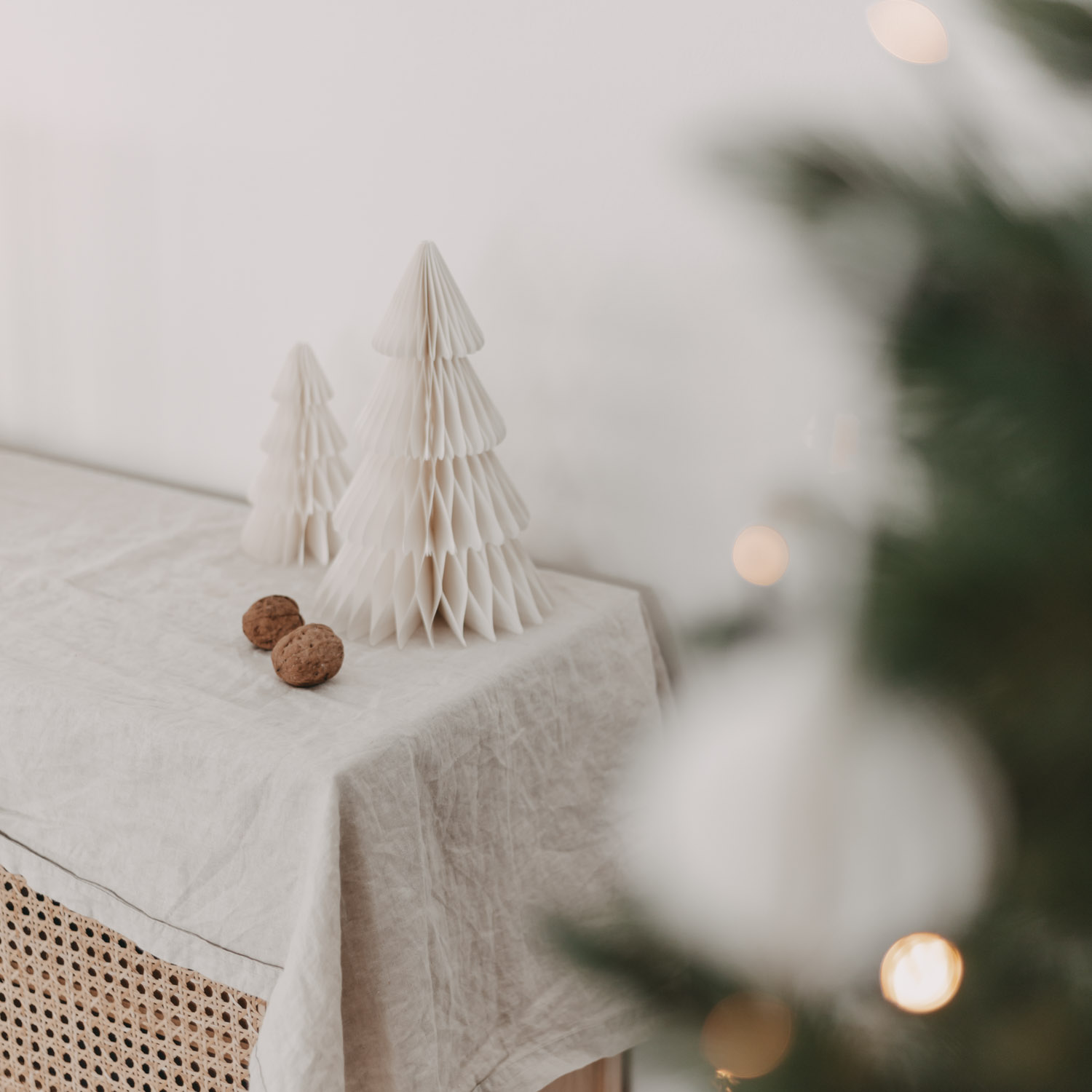 Eulenschnitt Papiertanne, weiss, 2er Set – Bild 5