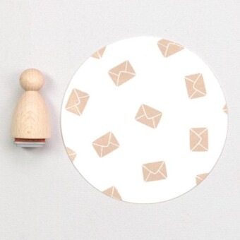 Perlenfischer Stempel Briefumschlag klein