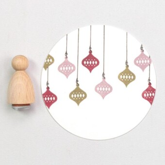 Perlenfischer Stempel Christbaumschmuck