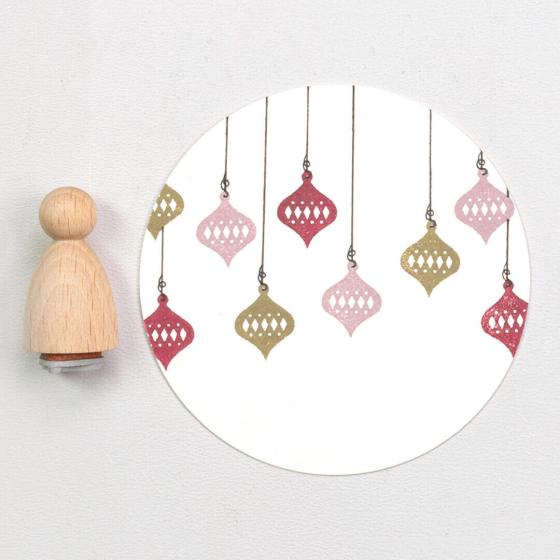 Perlenfischer Stempel Christbaumschmuck