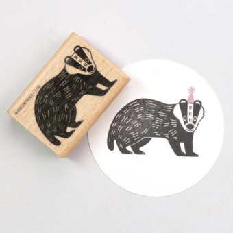 Perlenfischer Stempel Dachs