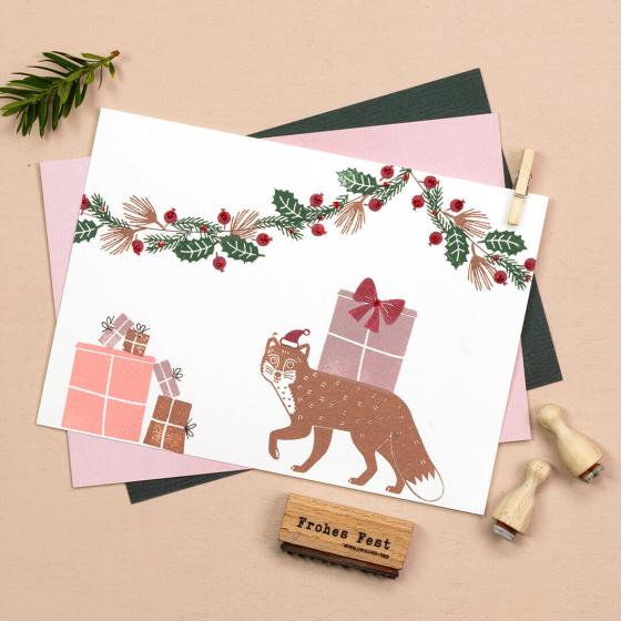 Perlenfischer Stempel Ilexblatt klein – Bild 3