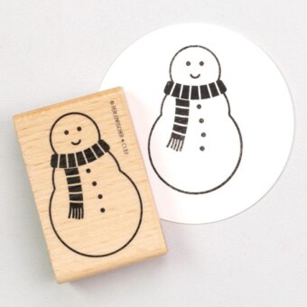 Perlenfischer Stempel Schneemann