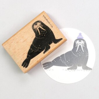 Perlenfischer Stempel Walross