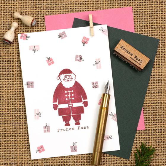 Perlenfischer Stempel Weihnachtsmann – Bild 3