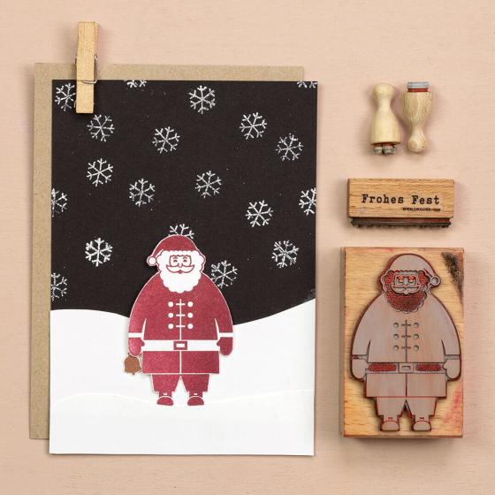 Perlenfischer Stempel Weihnachtsmann – Bild 2