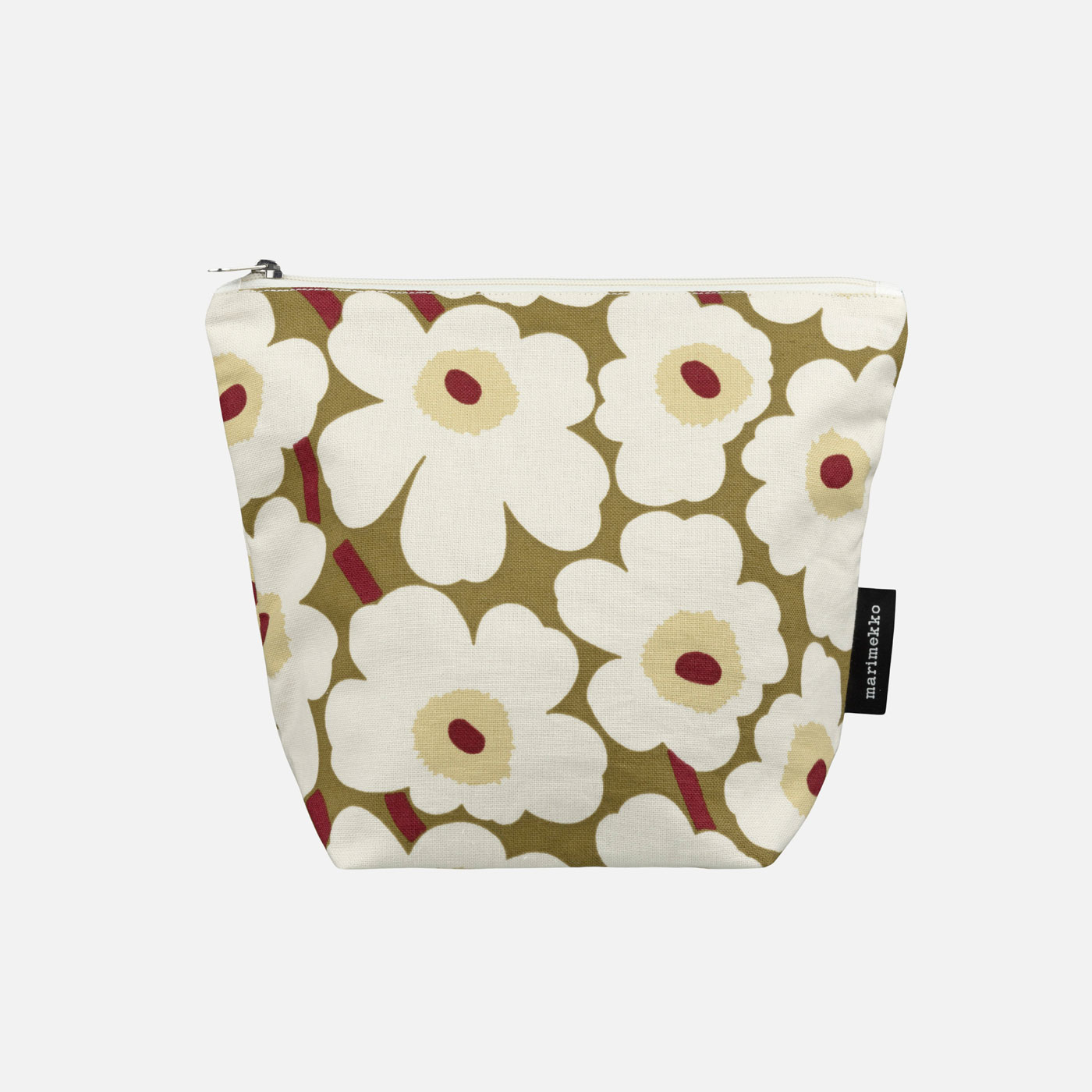 Marimekko Necessaire Mini Unikko Kaje, Grün-braun, Beige