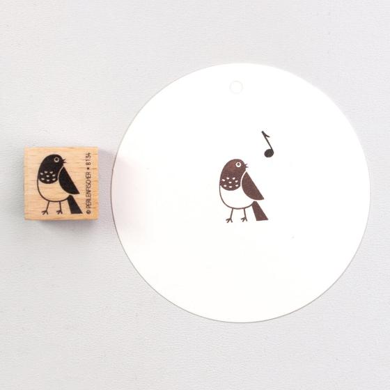 Perlenfischer Stempel Rotkelchen, klein