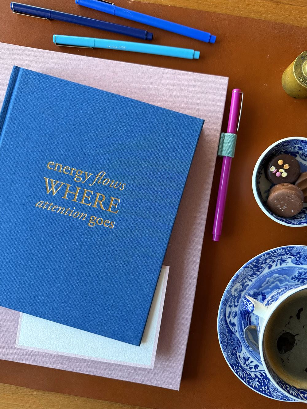 Bookbinders Design Notizbuch Energy Flows, Dalarna Blue – Bild 2