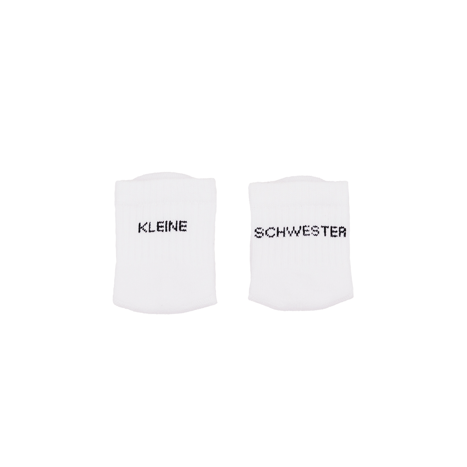 Eulenschnitt Babysocken "Kleine Schwester" – Bild 2