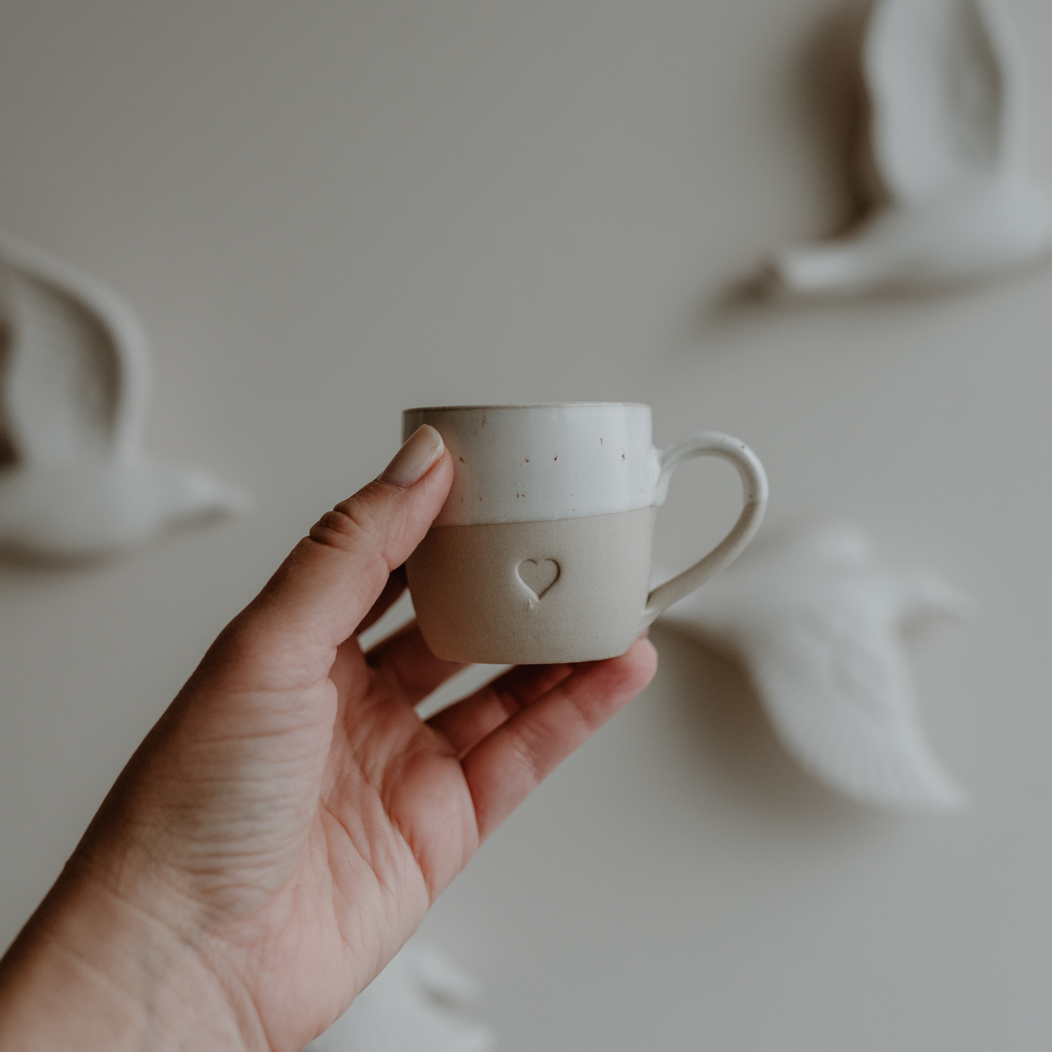 Eulenschnitt Espresso Tasse Herz – Bild 4