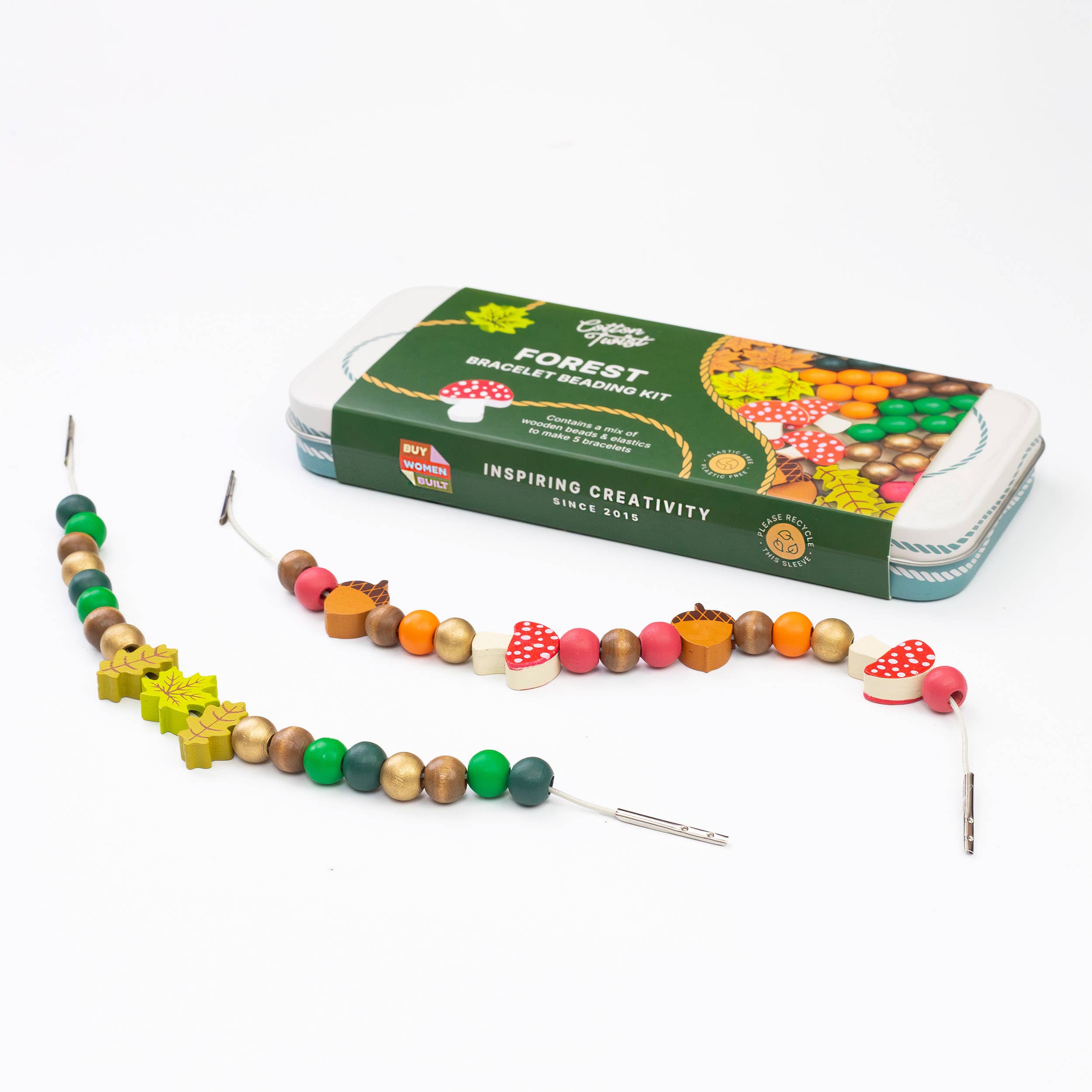 Cotton Twist Bastelset Wald Armband, 5 Stück