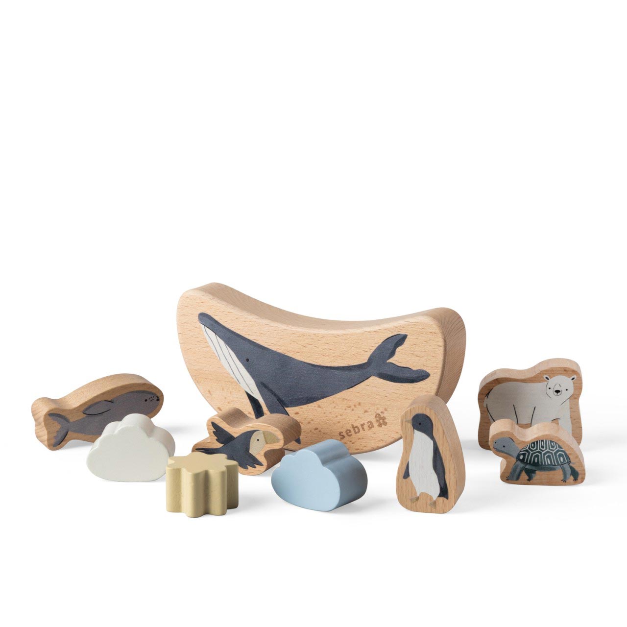 Sebra Balancier-Bausteine, World of Sebra, Holz