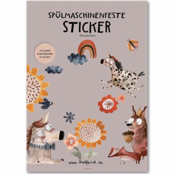 Halfbird spülmaschinenfeste Aufkleber Wunderland