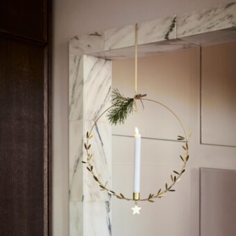 House Doctor Kerzenhalter Mistel, Messingfinish