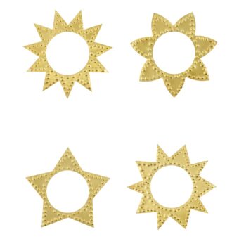 House Doctor Serviettenringe, 4er Set, Antikfinish