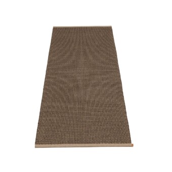 Pappelina Teppich Nils Dark Brown, Dark Linen, 70 x 180 cm