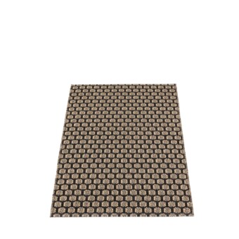 Pappelina Teppich Mimi, Black, Beige, 70 x 120 cm