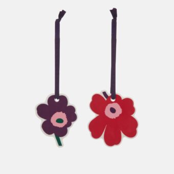 Marimekko Uniko Dekorationsstück, flach, 2 Stücke
