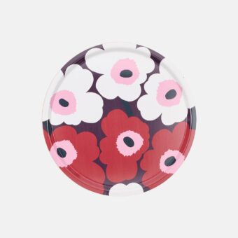 Marimekko Tablett Unikko, rund, 46 cm